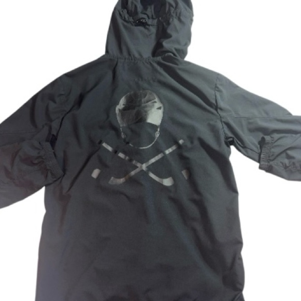 Pure Hockey black Zip Up Windbreaker Jacket Mens size S